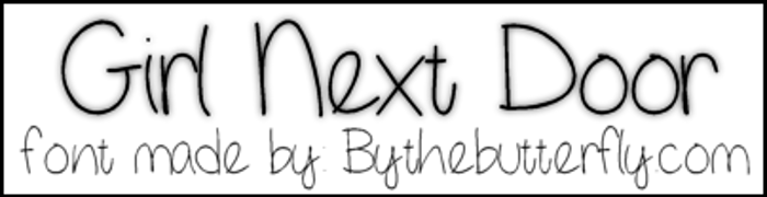 GirlNextDoor Font