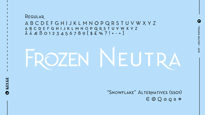 Frozen Neutra Font poster