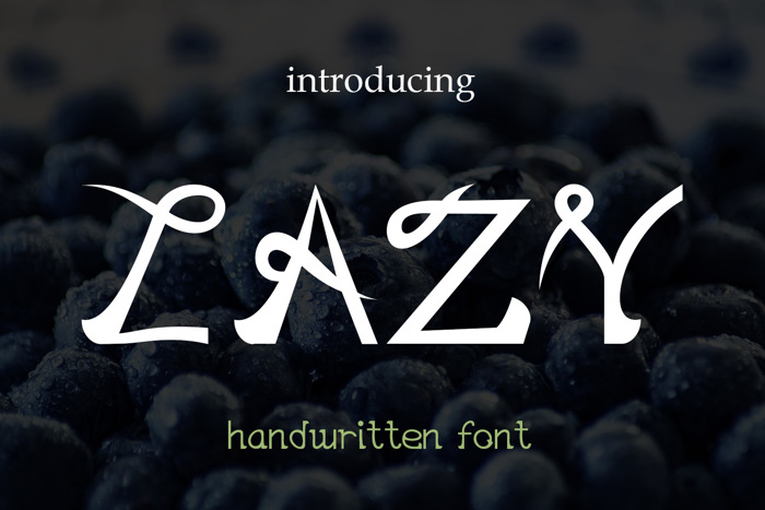 EP Lazy Font poster