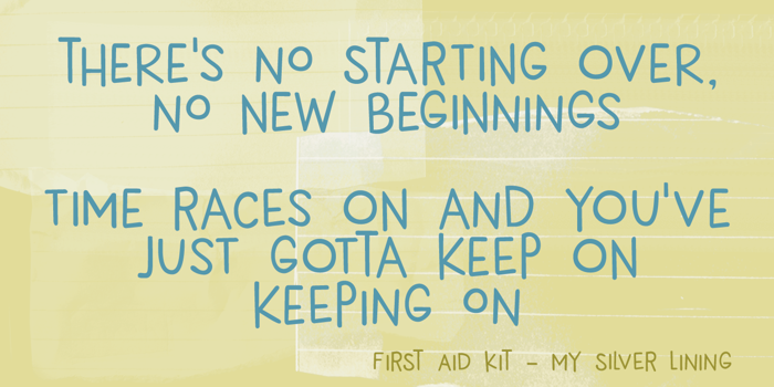 DK New Beginnings Font poster