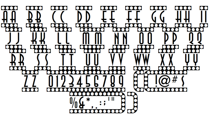 Showtime Font poster