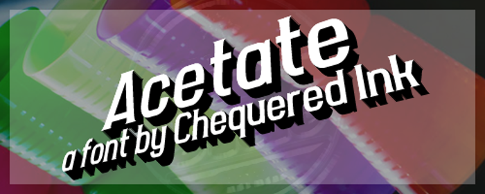 Acetate Font poster