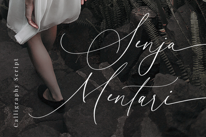 Senja Mentari Font poster