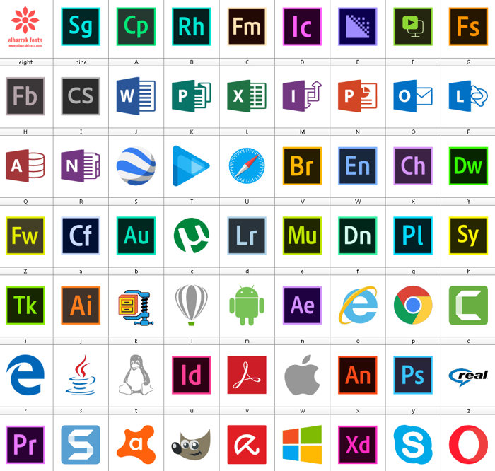 Font Logos Programs