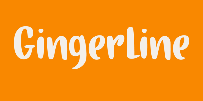 Gingerline DEMO Font poster
