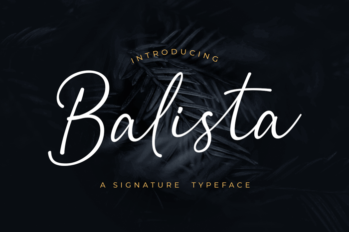 Balista Font poster