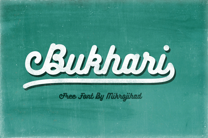 Bukhari Script Font poster