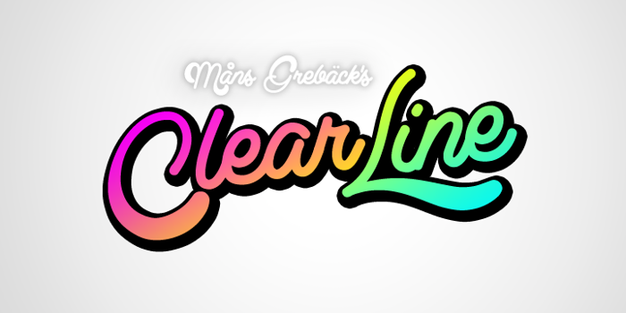 Clear Line Font poster