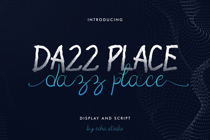 Dazz Place Font poster