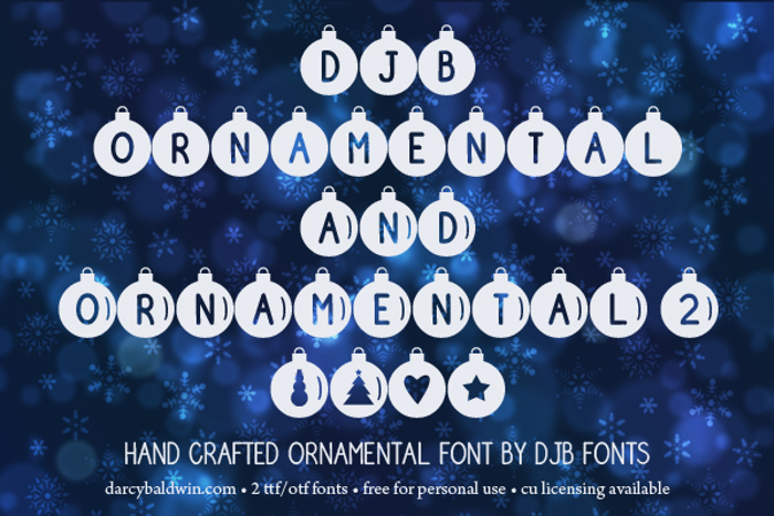 DJB Ornamental Font poster