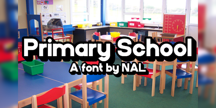 PrimarySchool Font poster