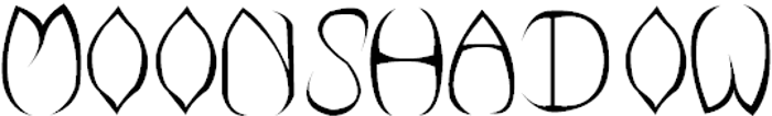 Moonshadow Font