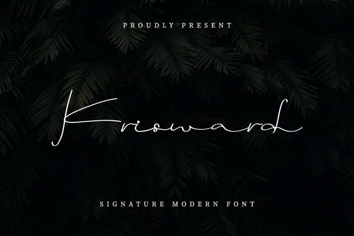 Krisward Font poster