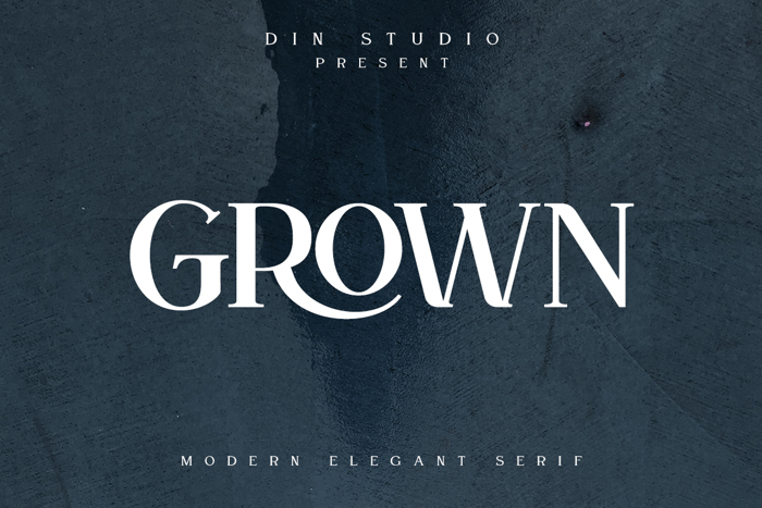 Grown Font poster