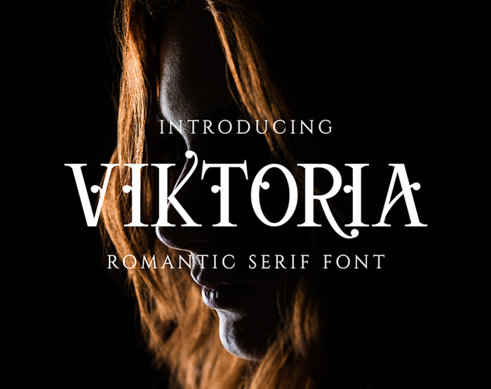 Viktoria Serif Font poster