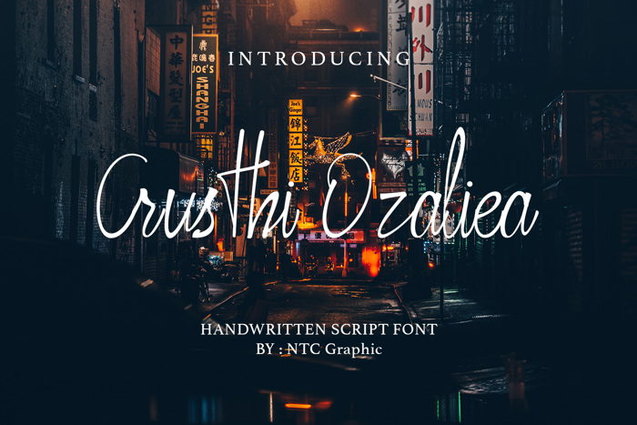 Crusthi Ozaliea Font poster