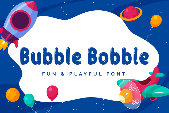 Bubble Bobble Font poster