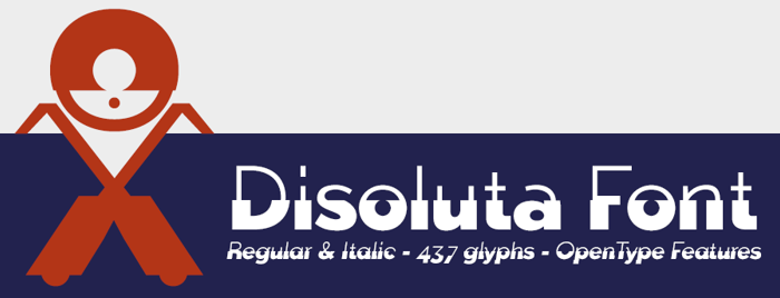 Disoluta Font poster