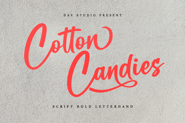 Cotton Candies Font poster