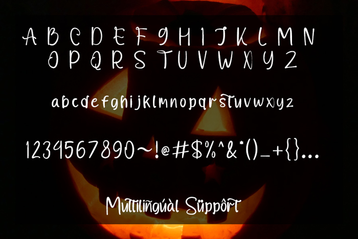 Halloge Font poster