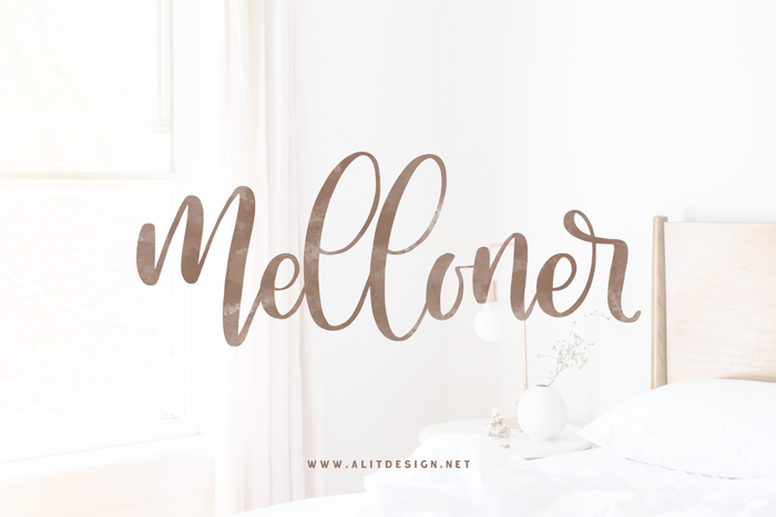 Melloner Font poster