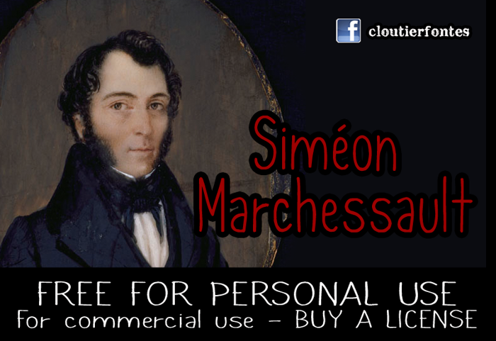 CF Simon Marchessault Font poster