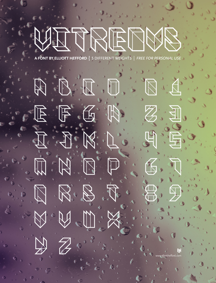 Vitreous Font poster