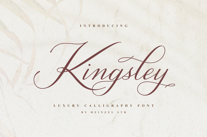 Kingsley Font poster