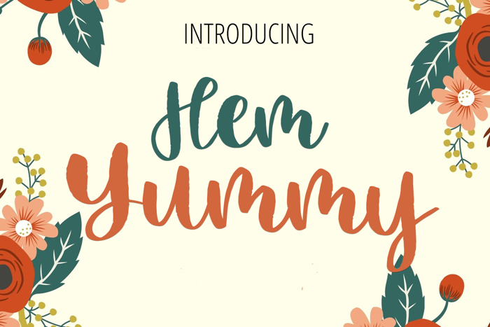 Hem Yummy Font poster