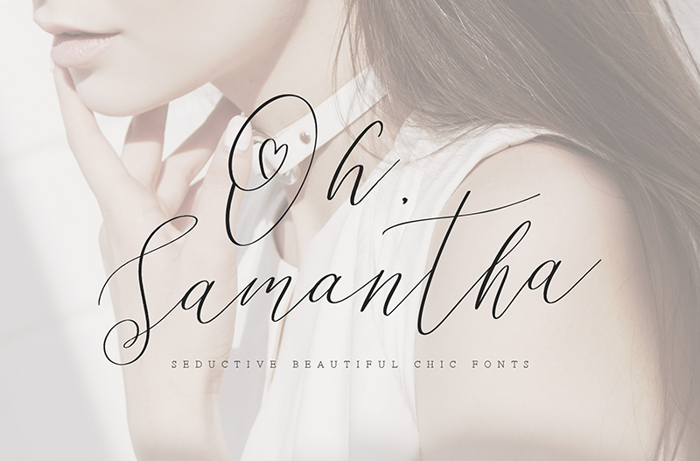 Oh Samantha Font poster