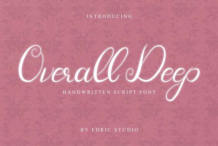 Overall Deep Font poster