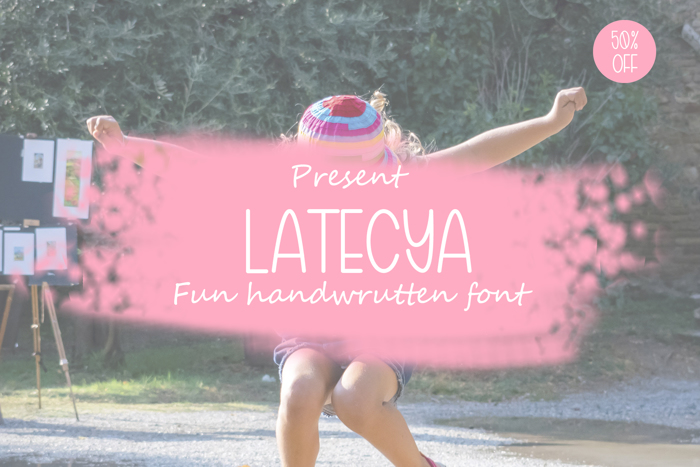 Latecya Font poster