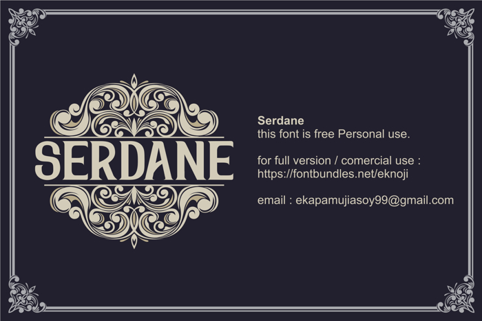 Serdane Font poster
