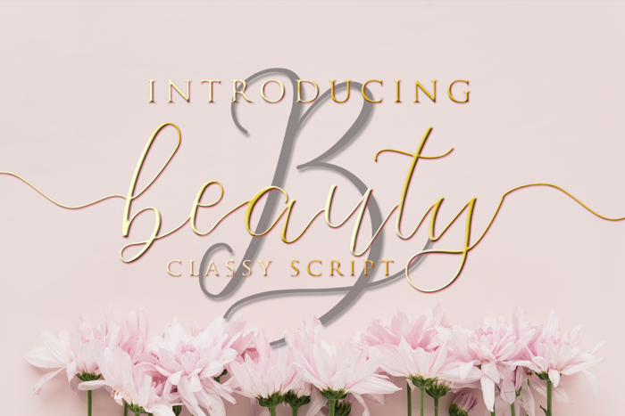 Beauty Font poster