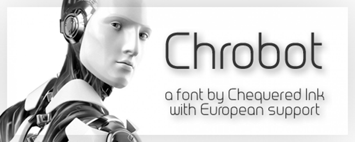 Chrobot Font poster