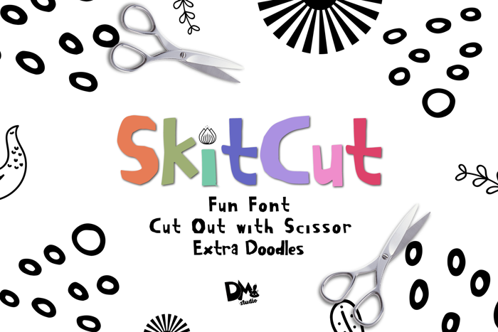 Skitcut Font poster