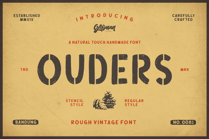 Ouders Font poster