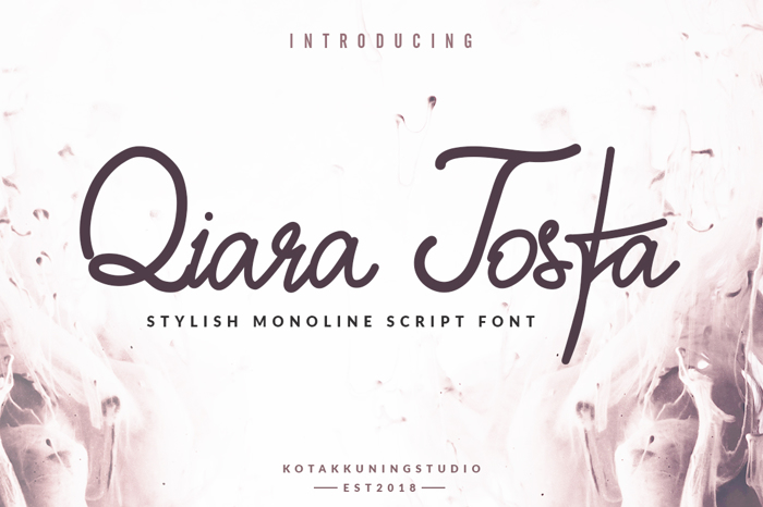 Qiara Tosfa Font poster