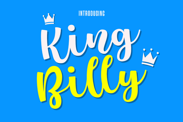 King Billy Font poster