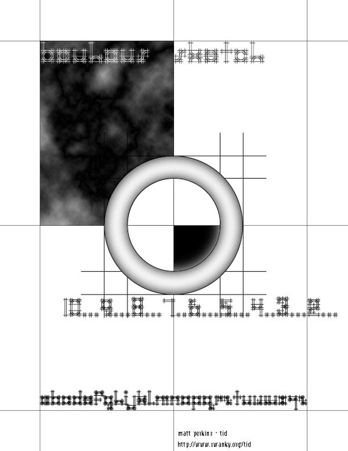 Bauhaus Sketch Font poster
