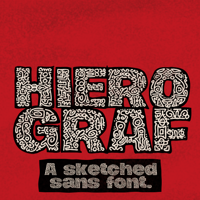 Hierograf Font poster