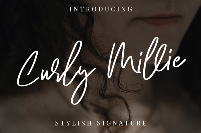 Curly Millie Font poster