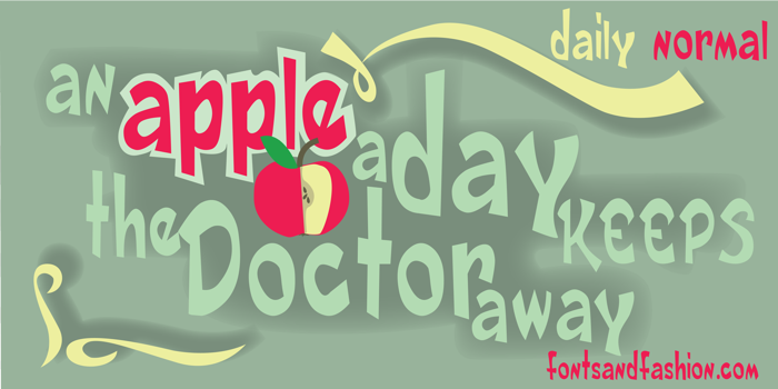 DAILY DEMO NORMAL Font poster