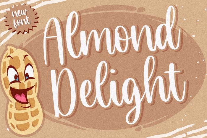 Almond Delight Font poster