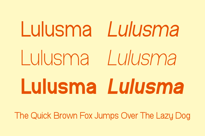 Lulusma Font