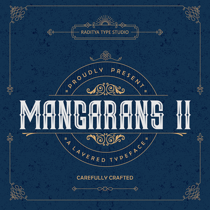 Mangarans II Font poster