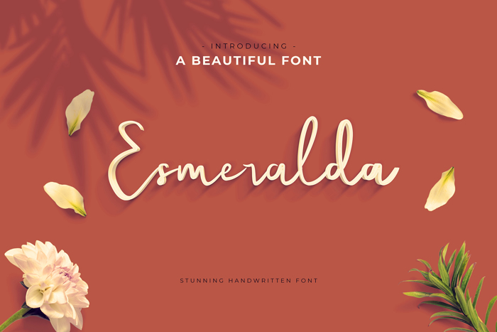 Esmeralda Font poster
