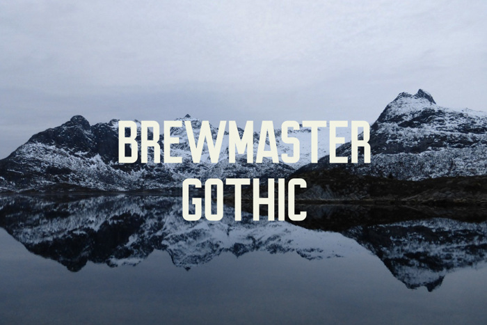 Brewmaster Gothic Font poster