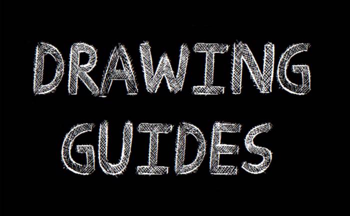 Drawing Guides Font poster