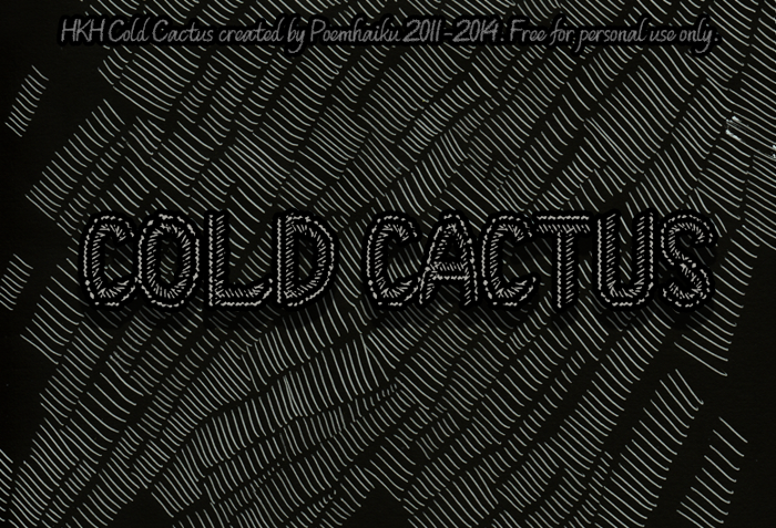 HKH Cold Cactus Font poster